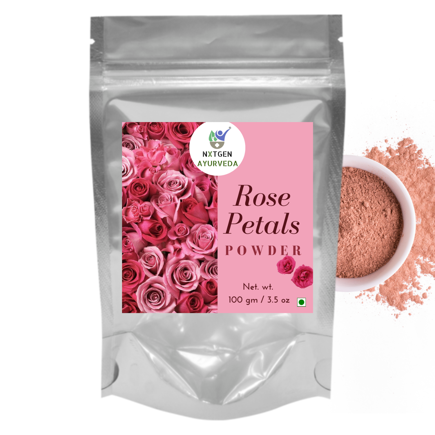 Organic Rose Petal Powder Edible Rose Powder Vegan 