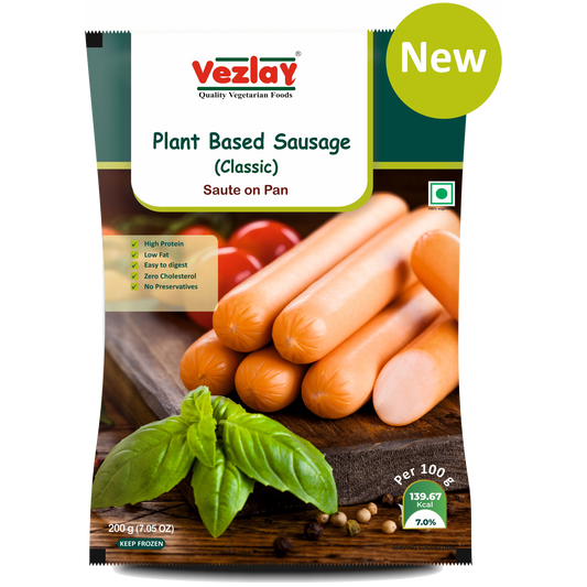 Vezlay Plant Based Sausages- Classic, 200gm
