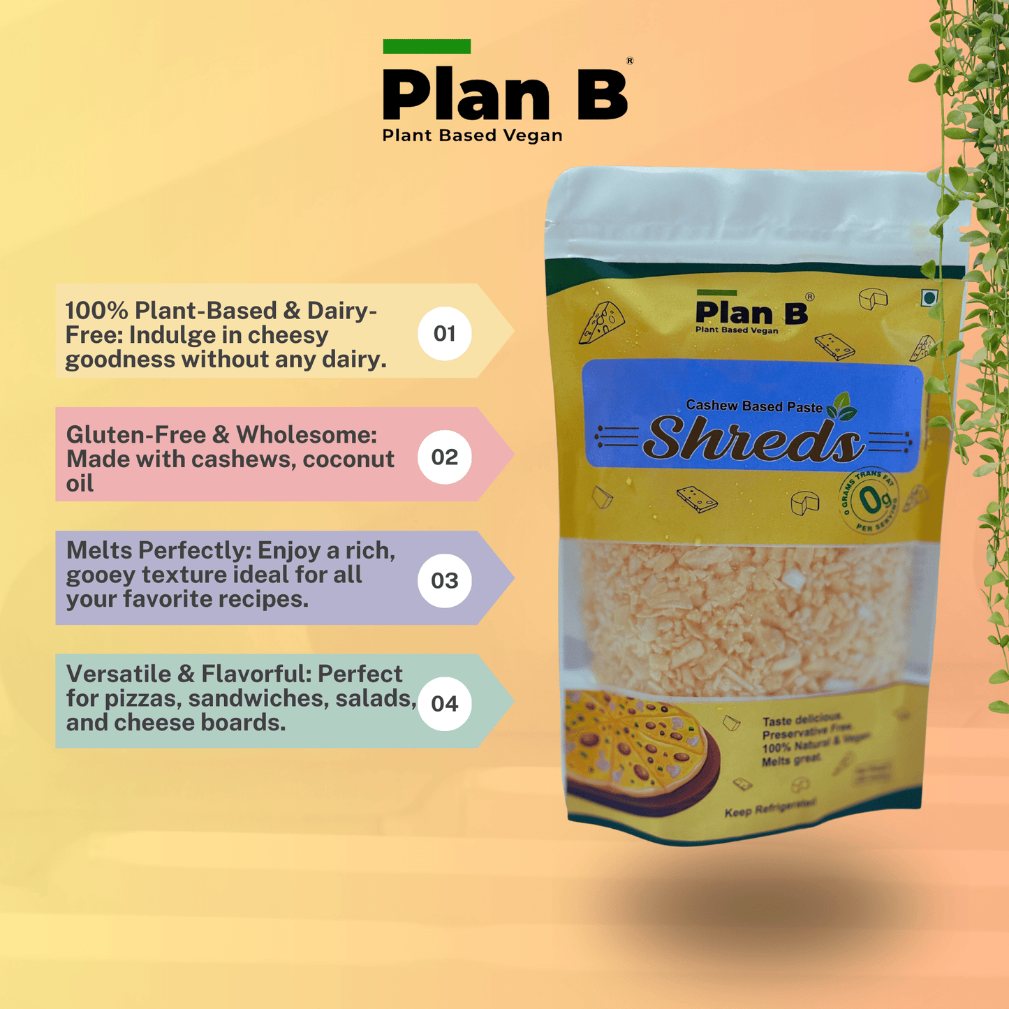 Plan B Cheezy Shreds 200 g