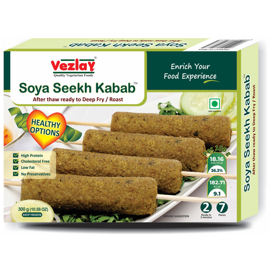 Vezlay Soya Seekh Kabab (280 gms)
