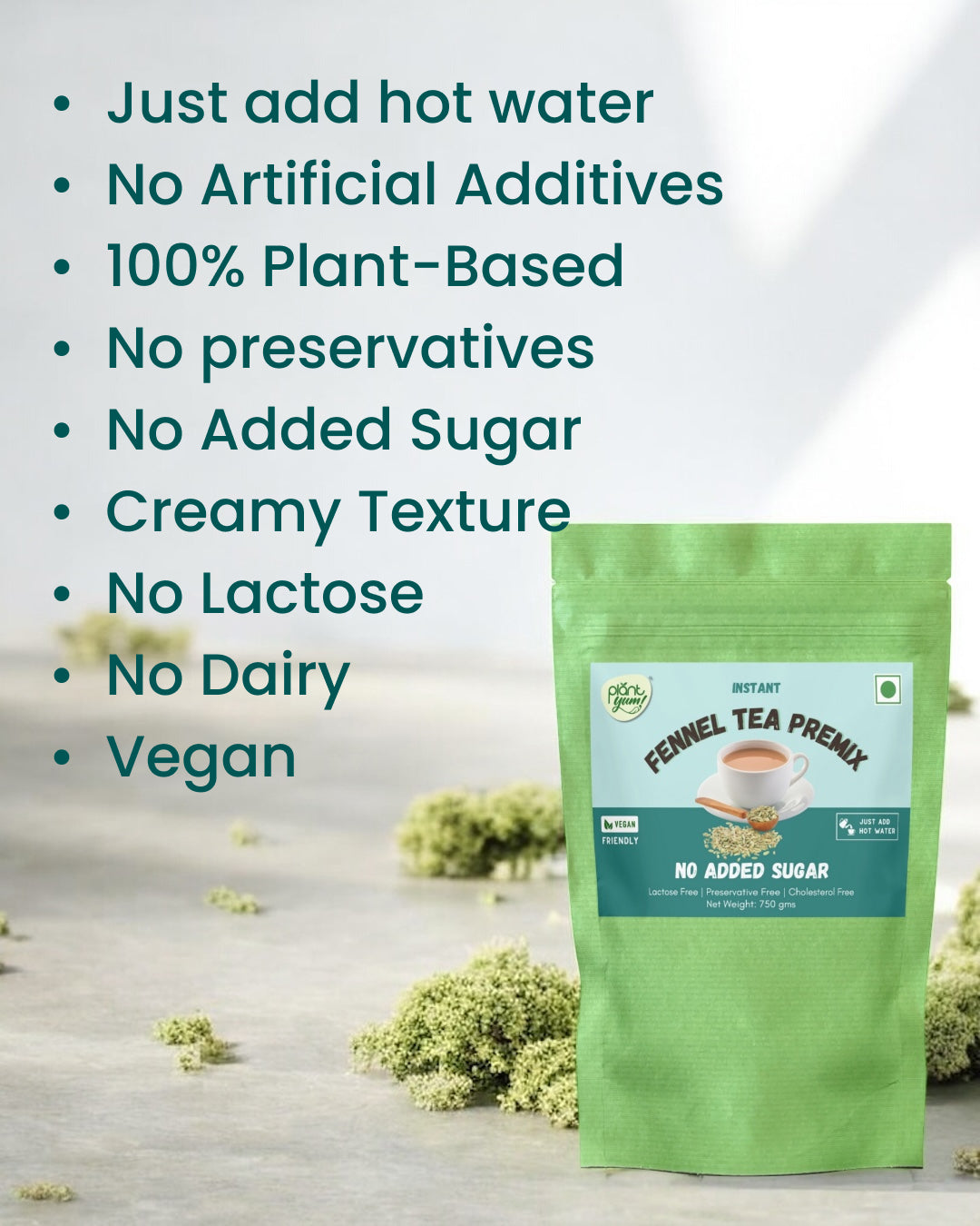 No Added Sugar Tea Premix - Fennel (Saunf) 750g