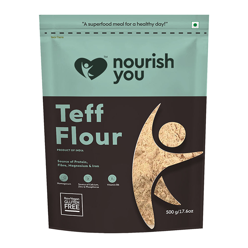 NOURISH YOU Gluten-Free Teff Flour (Atta, 500g)