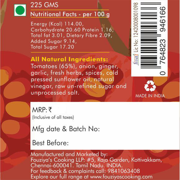 TOMATO KETCHUP (225g)