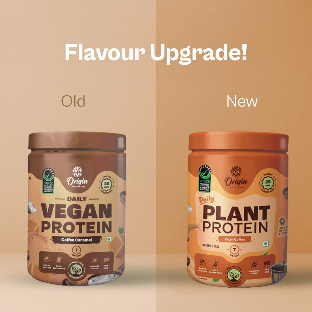 Origin Nutrition Daily Plant Protein Filter Coffee Flavour , 286g