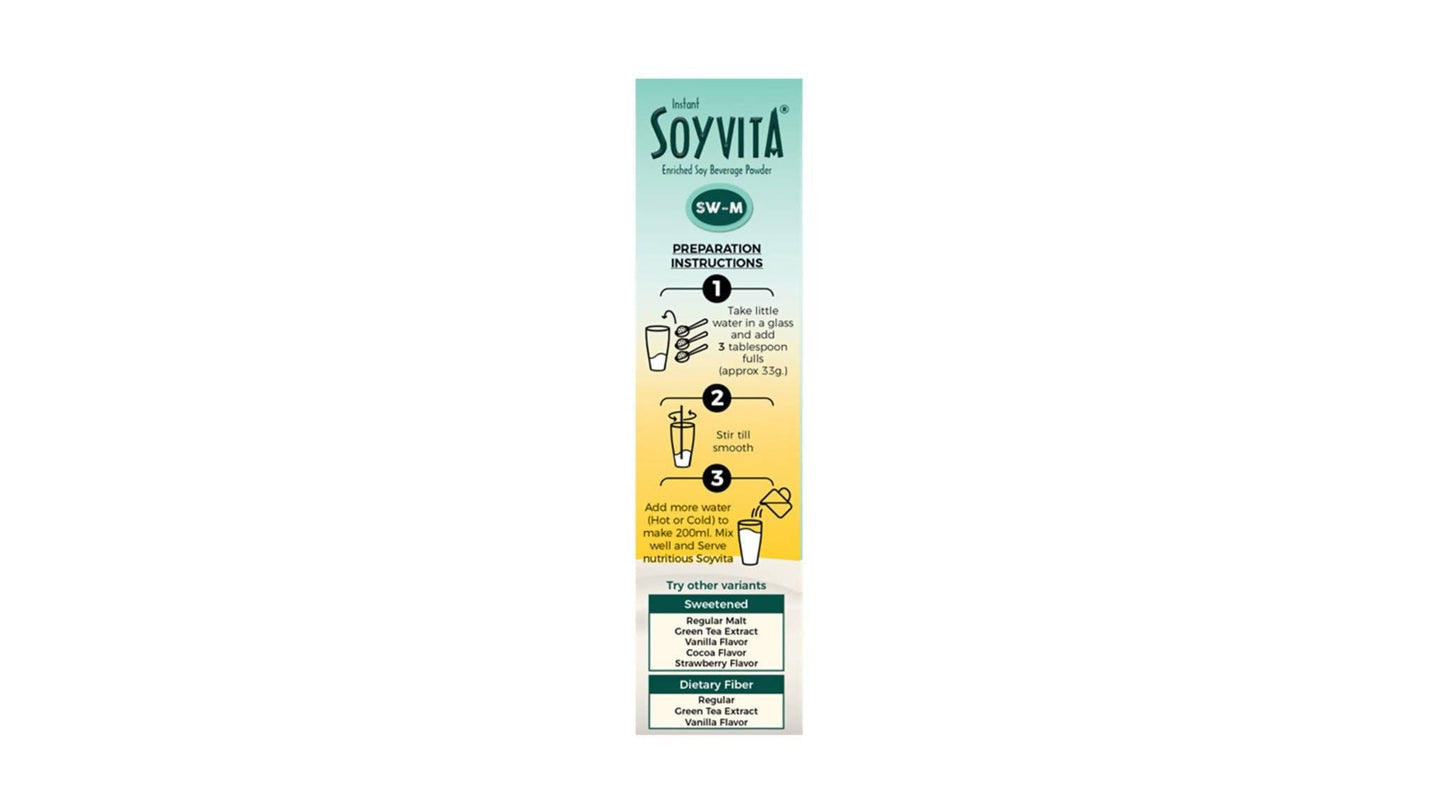 Soyvita Sweetened Mango Plant Based Vegan Soya Milk Powder Online In India