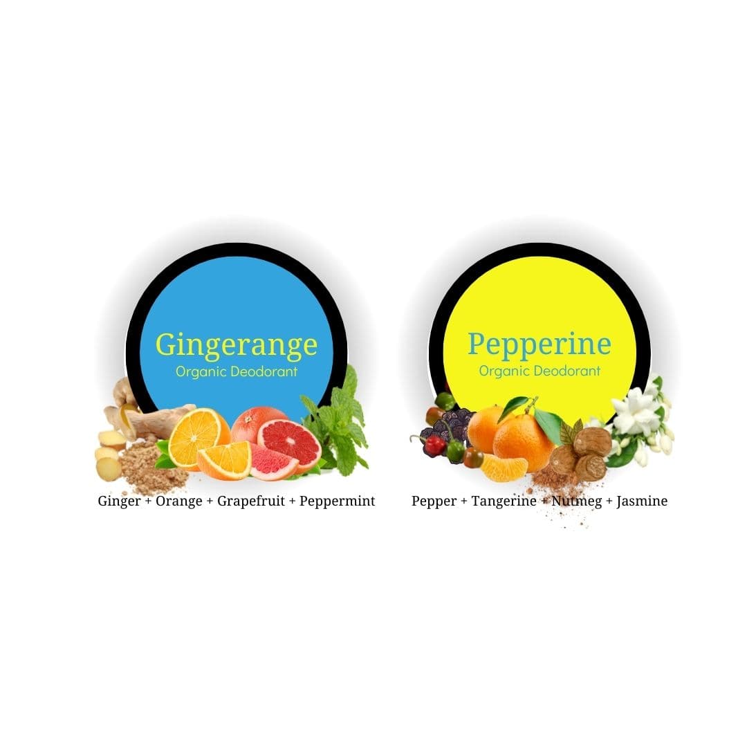 Rustic Art Pepperine Organic Deodorant Balm with Vitamin E (12g)