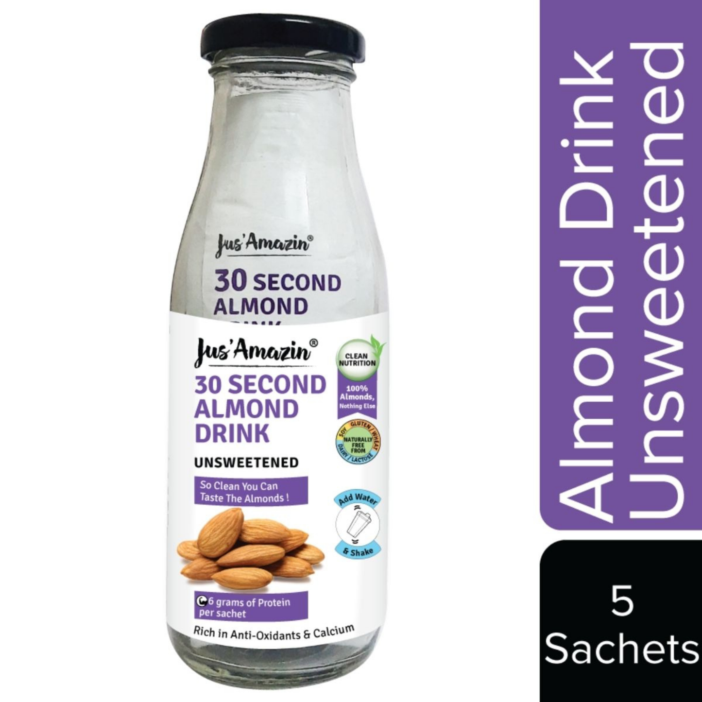 Jus Amazin 30-Second Plant Based Vegan Almond Milk Drink 125gm Online