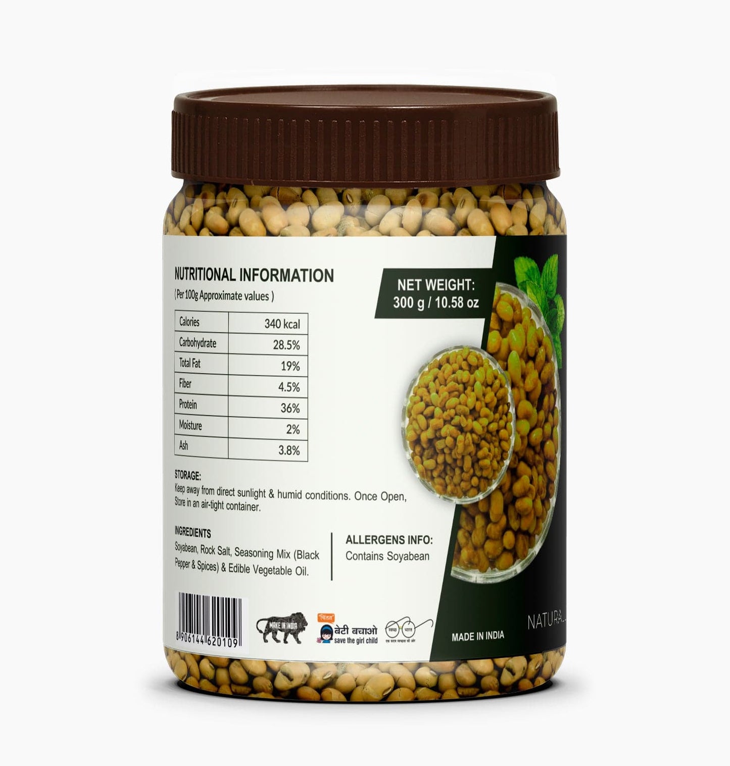 Palfrey Roasted Soyabean- Pudina 300g