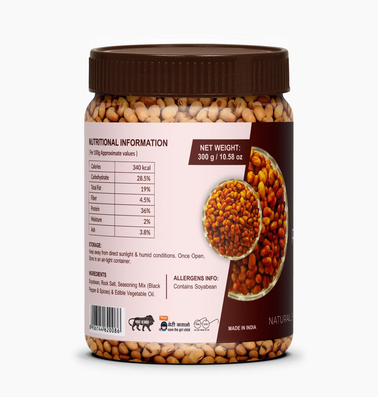 Palfrey Roasted Soyabean- Hot & Sour 300g