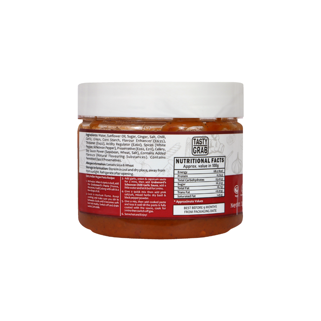 Grabenord Schezwan Chilli Garlic Sauce - 300g (Hot Sauce) - to live