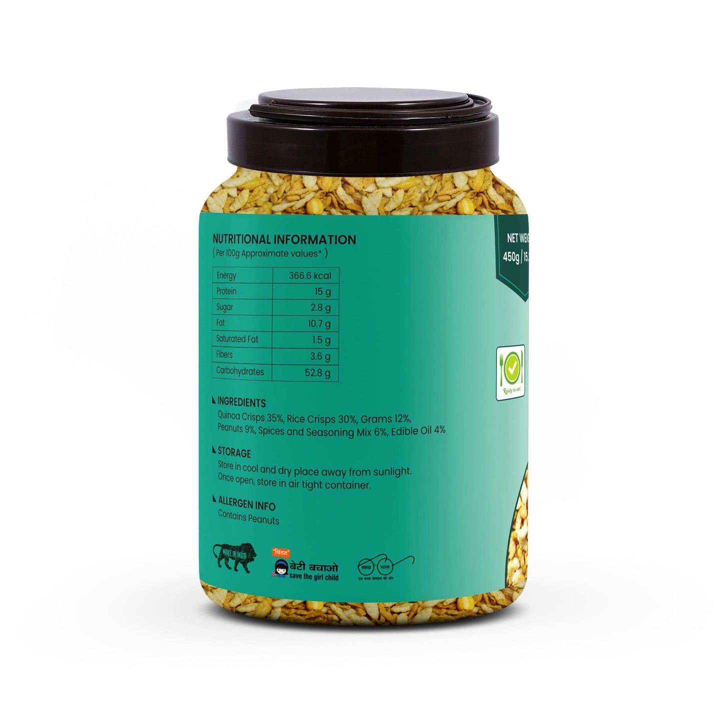 Palfrey Quinoa Crisps Mix Healthy Supersnacks (Masala) - 450g