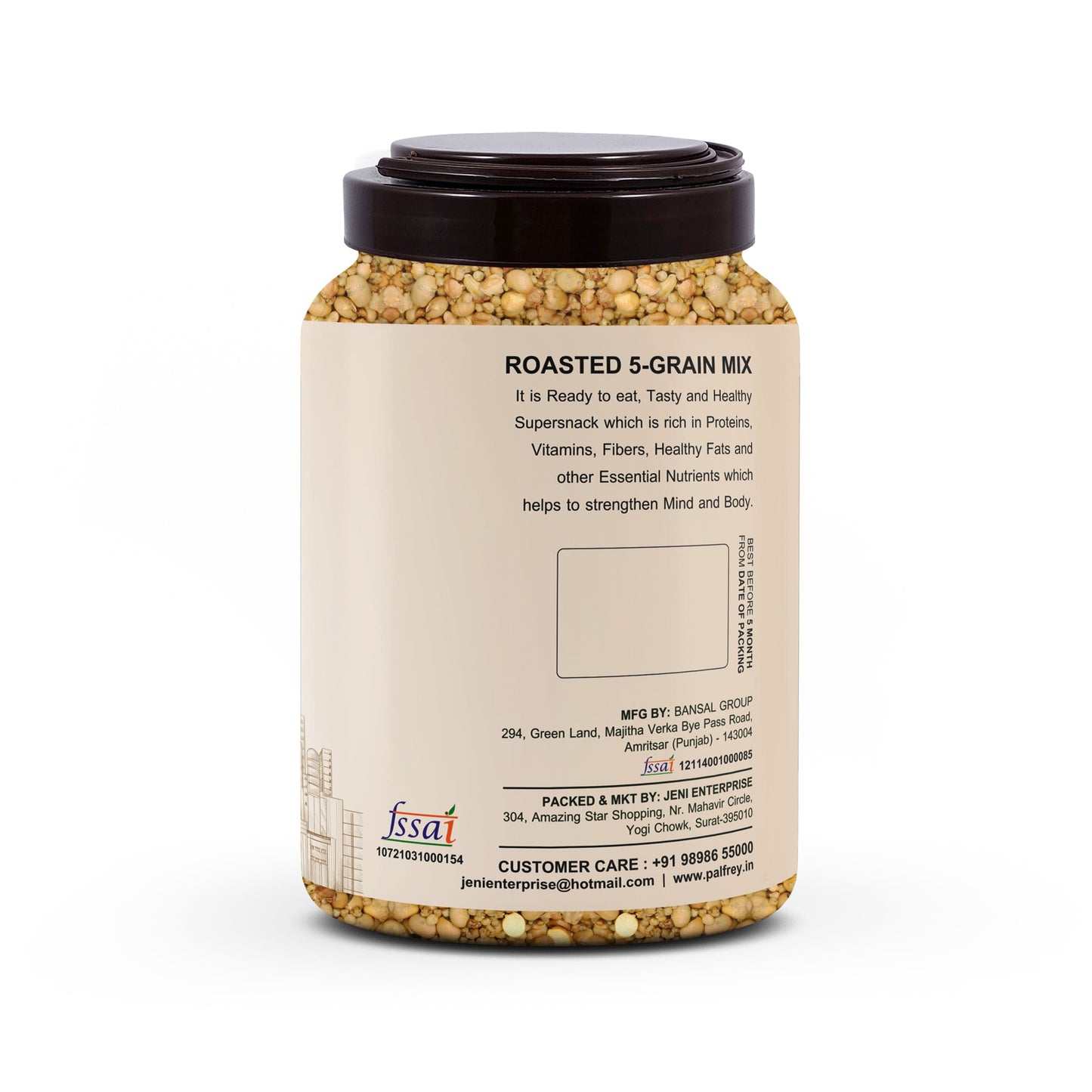 Palfrey Roasted 5-Grain Mix Supersnacks 900g (Plain)