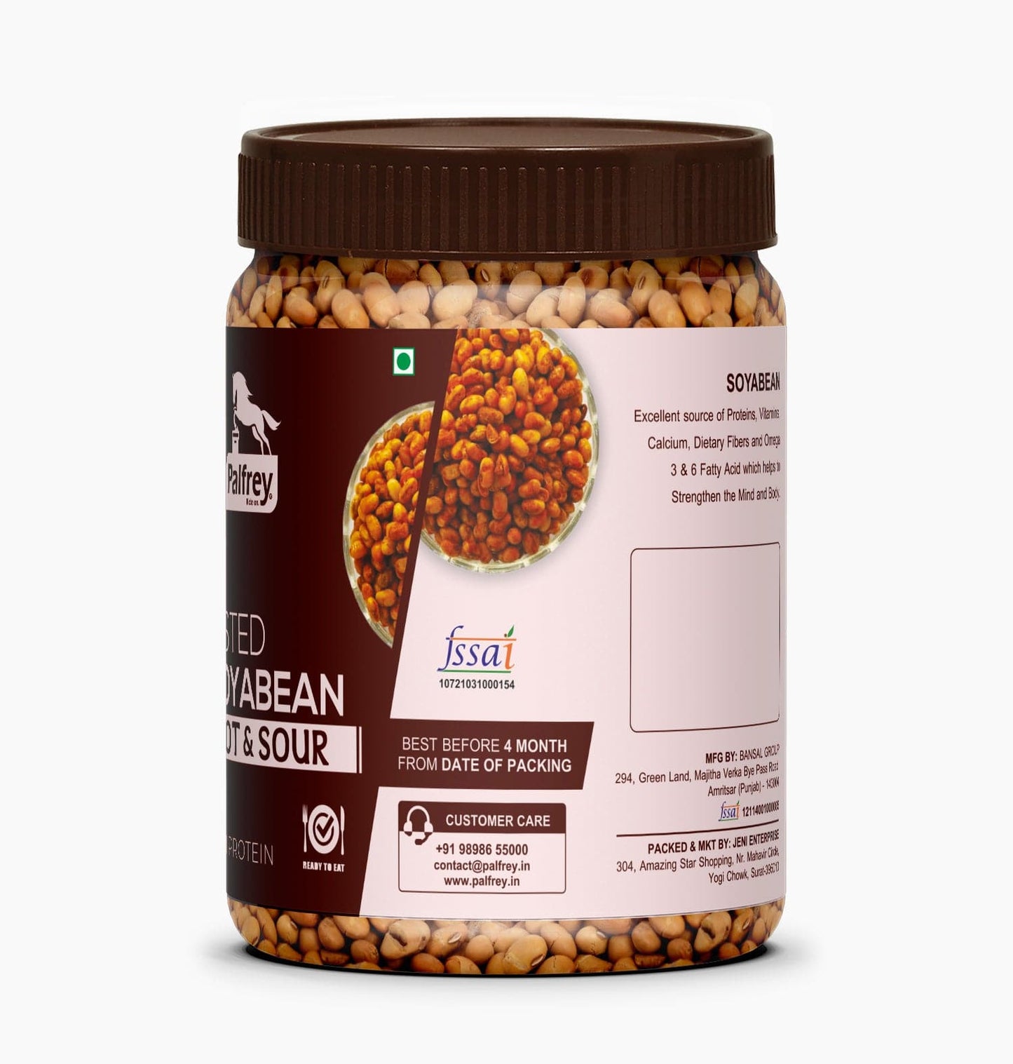 Palfrey Roasted Soyabean- Hot & Sour 300g