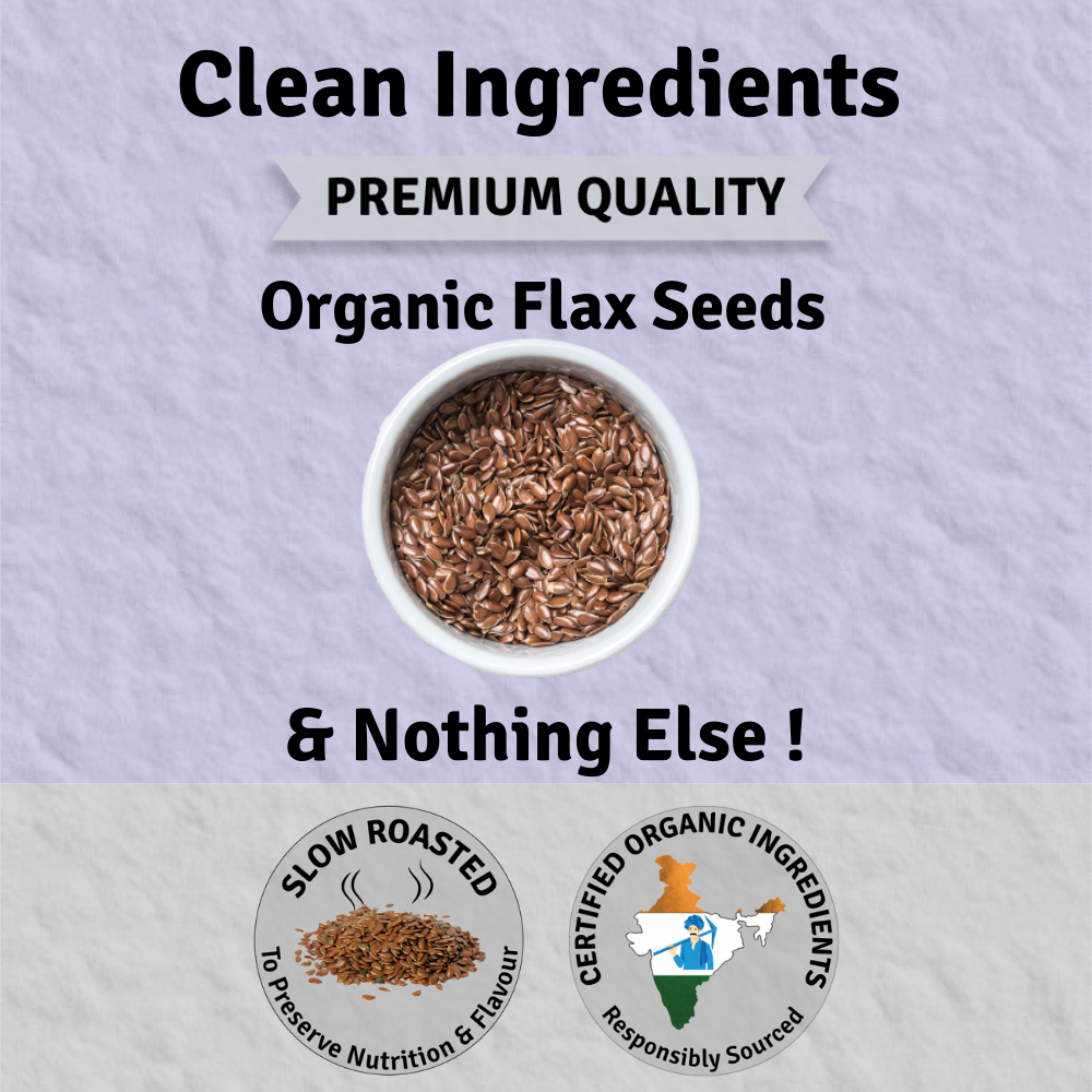 Jus Amazin Roasted Organic Flax Seeds (500g)