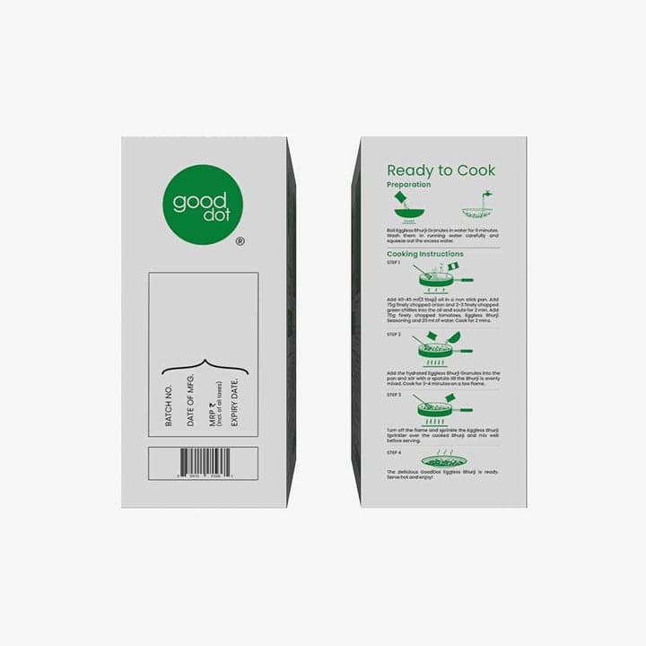 Good dot plant based Eggless Bhurji kit, 100gm