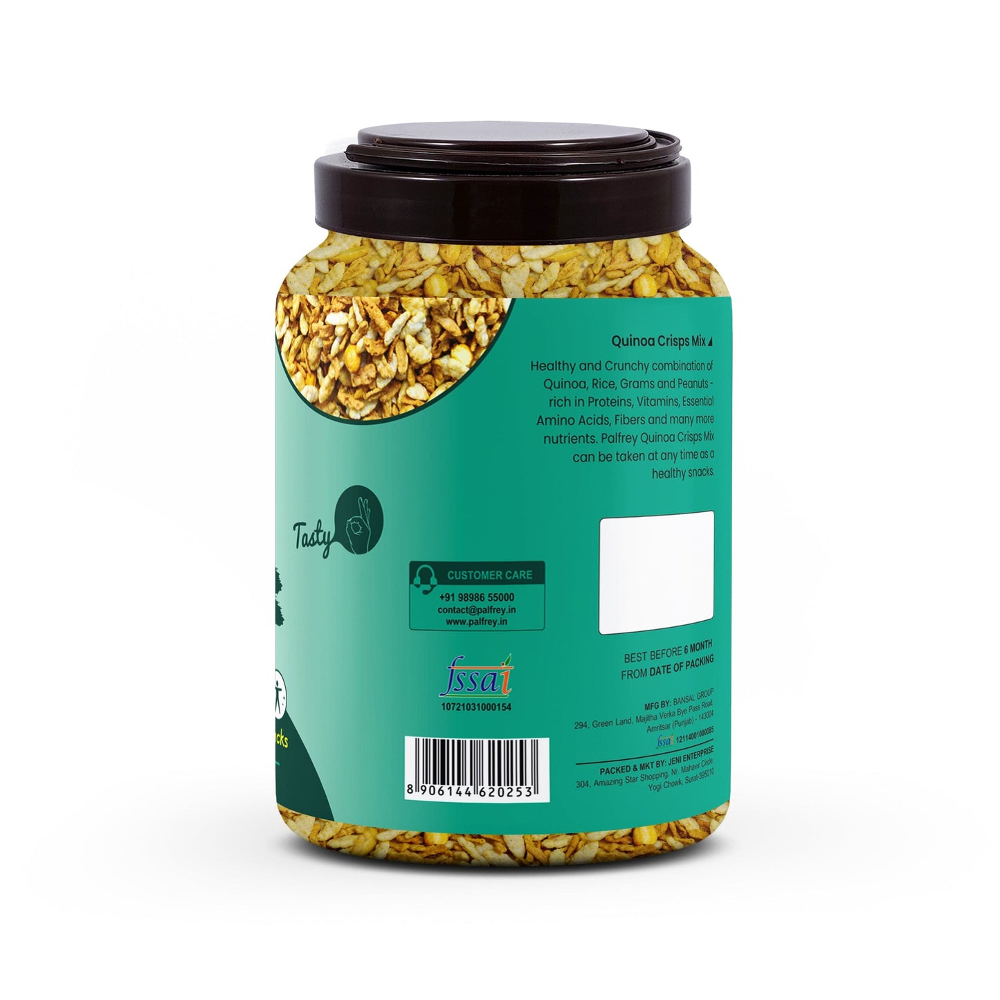 Palfrey Quinoa Crisps Mix Healthy Supersnacks (Masala) - 450g