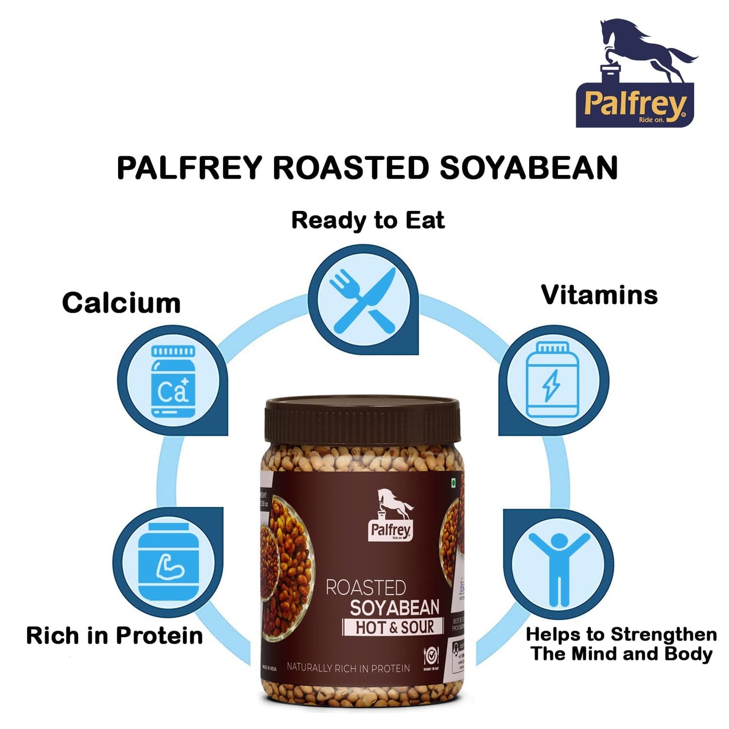 Palfrey Roasted Soyabean- Hot & Sour 300g