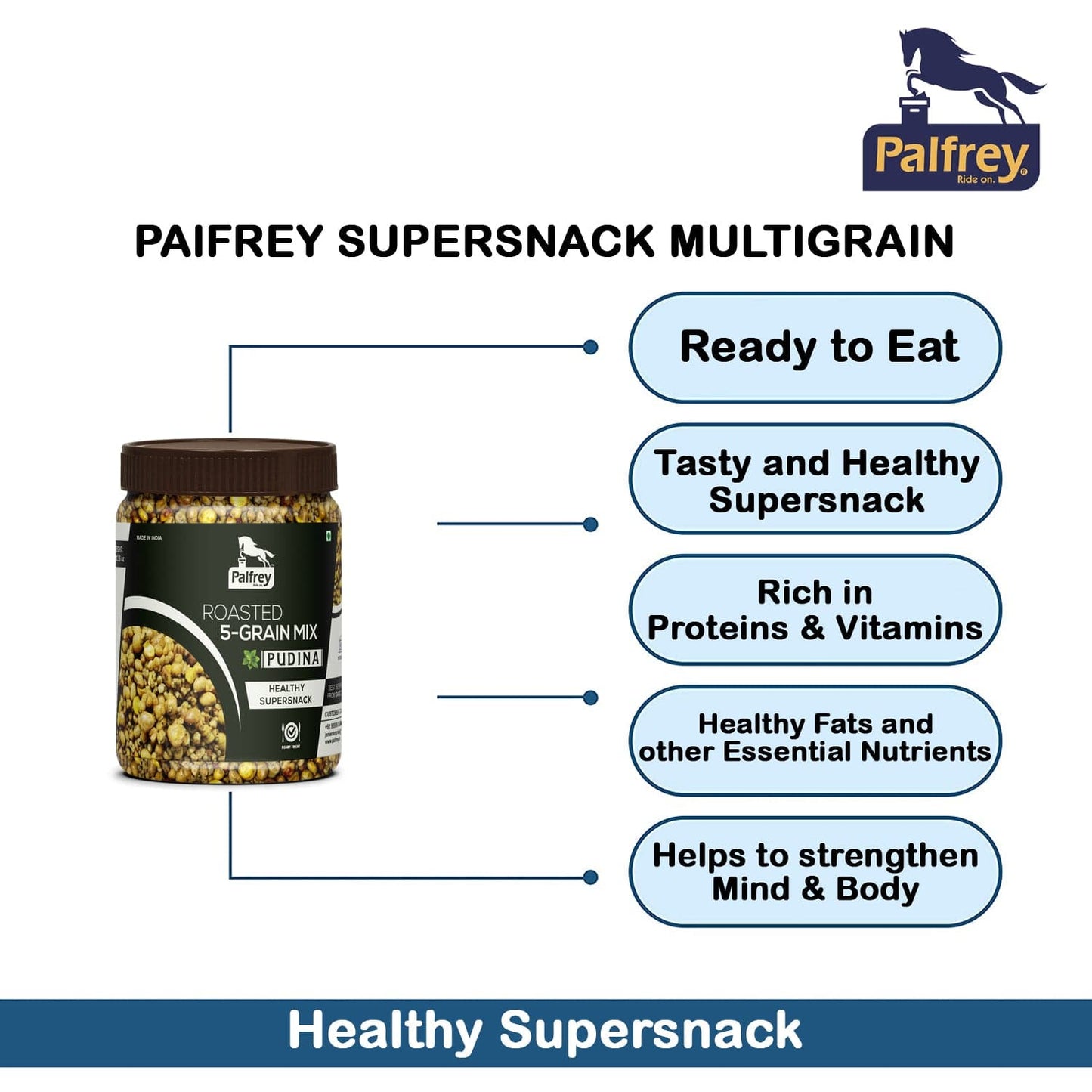 Palfrey Roasted 5-Grain Mix Supersnacks 300g (Pudina)