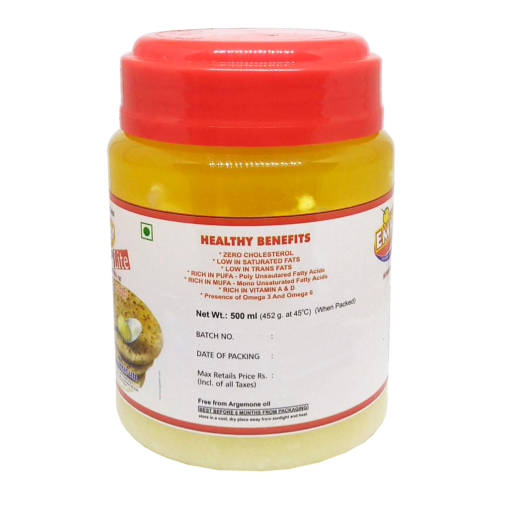 Emkay Lite Interesterified Veg Fat (Vegan Ghee) - Vegan Dukan