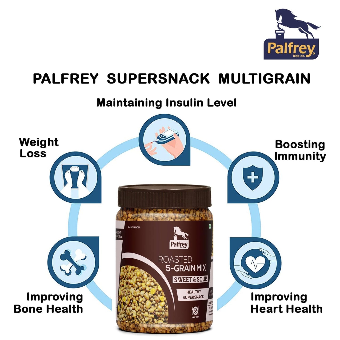 Palfrey Roasted 5-Grain Multigrain Mix Super snacks 300g (Sweet & Sour)