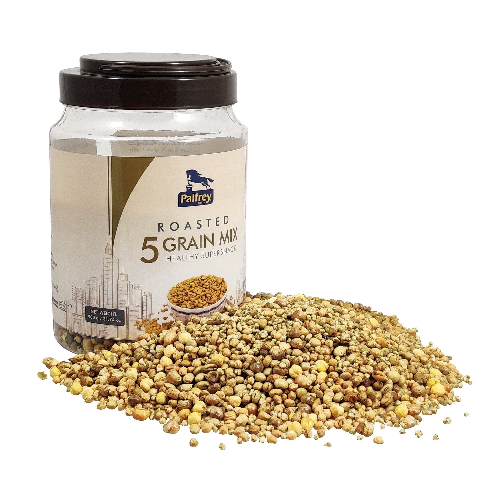 Palfrey Roasted 5-Grain Mix Supersnacks 900g (Plain) - plant based Dukan