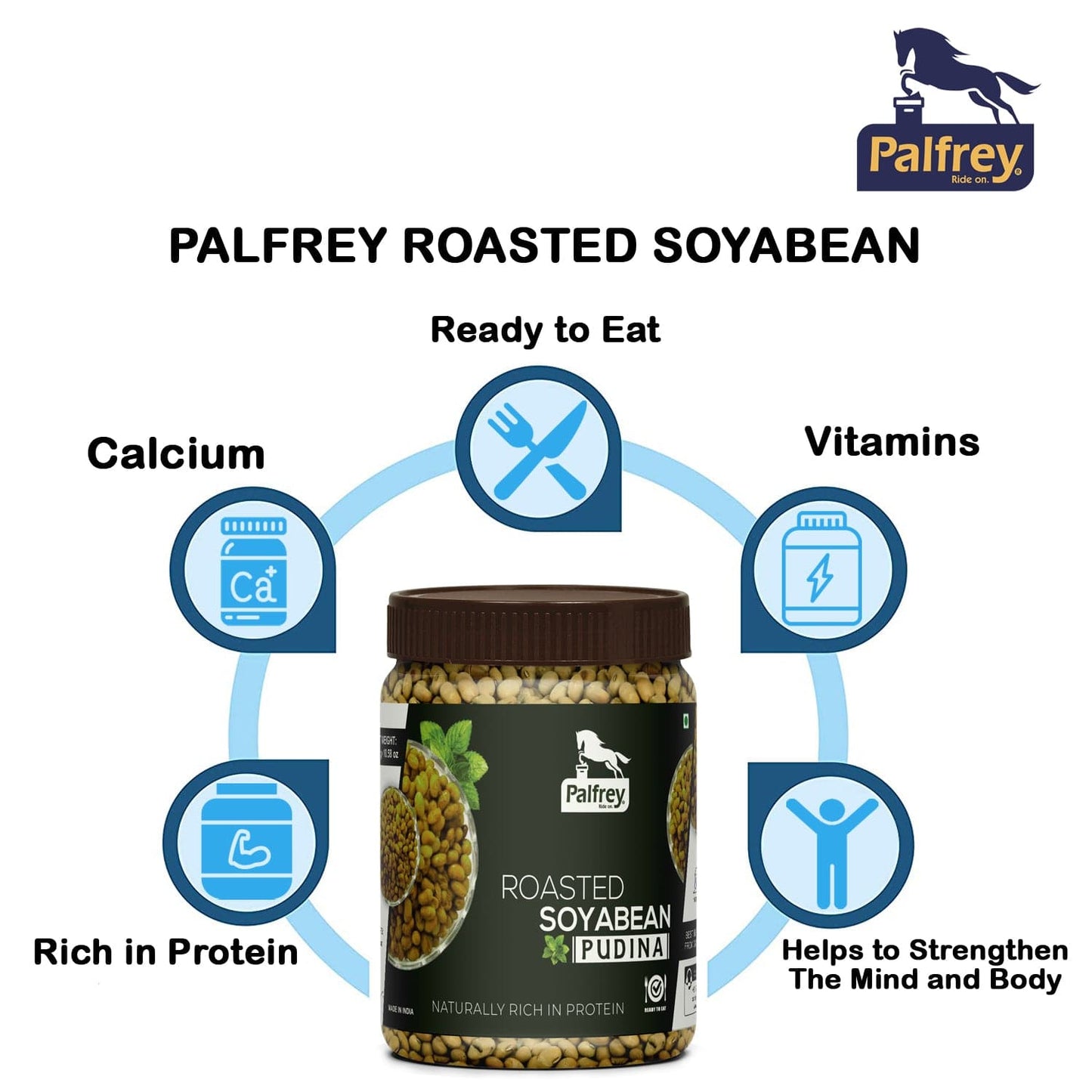 Palfrey Roasted Soyabean- Pudina 300g