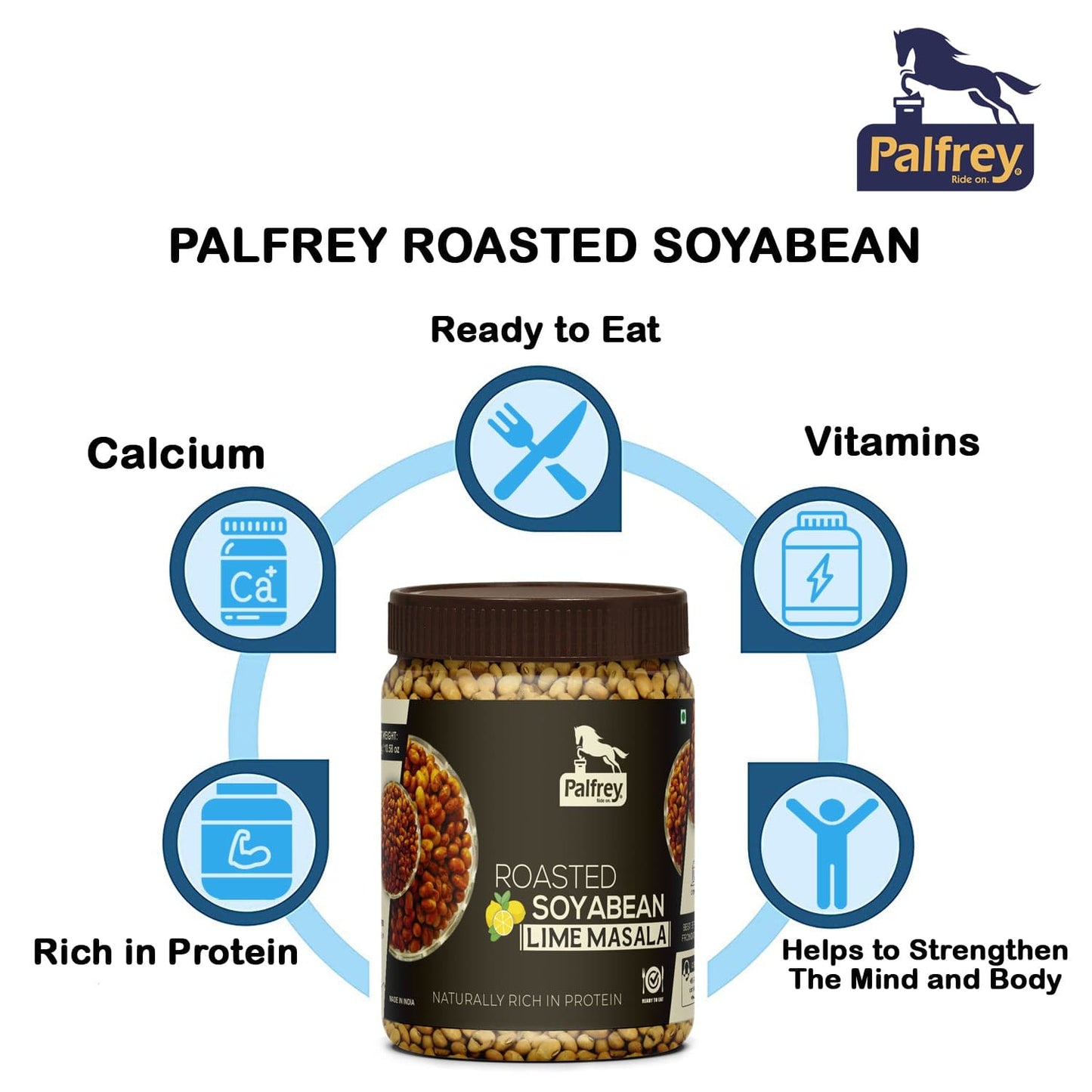 Palfrey Roasted Soyabean- Lime Masala 300g