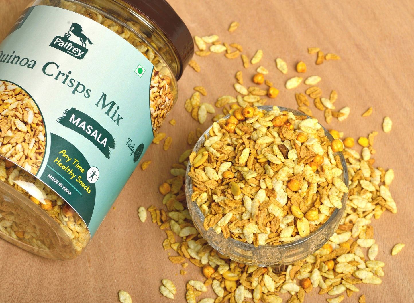 Palfrey Quinoa Crisps Mix Healthy Supersnacks (Masala) - 450g