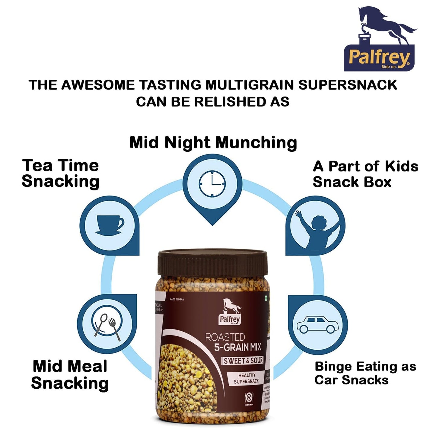Palfrey Roasted 5-Grain Multigrain Mix Super snacks 300g (Sweet & Sour)