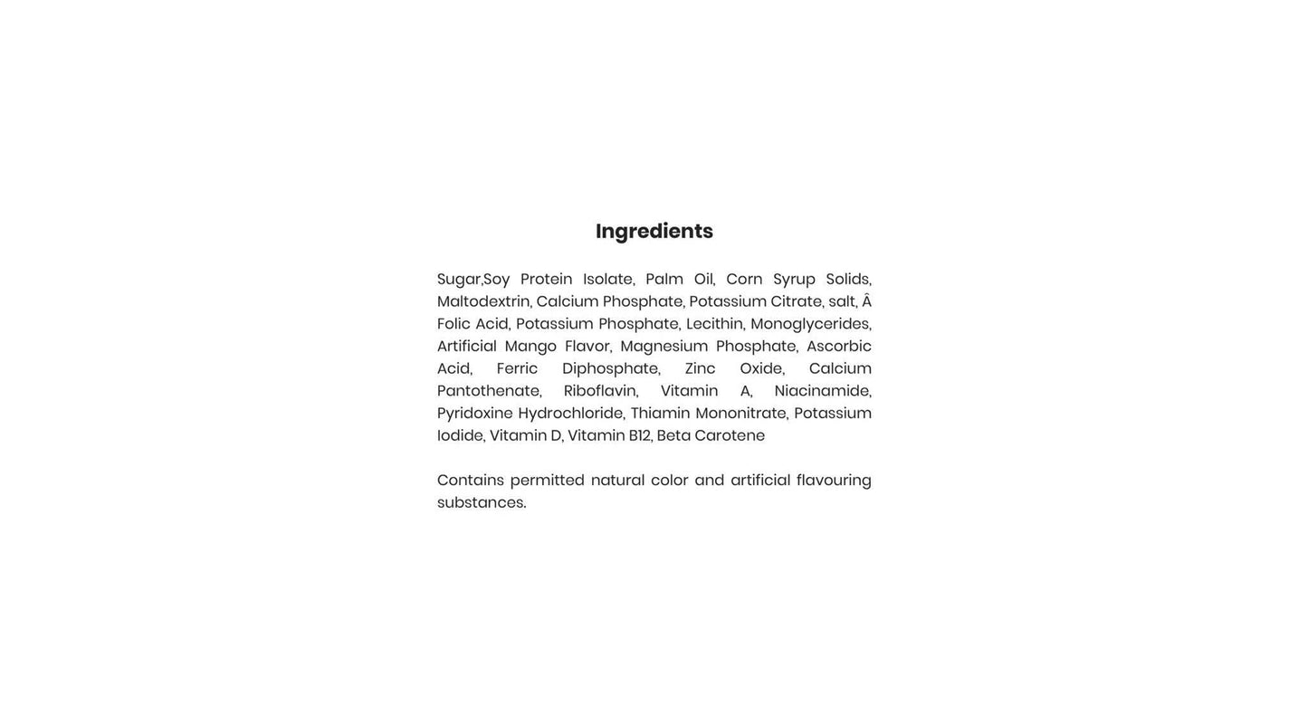Soyvita - Sweetened added Mango fruit powder | Lactose Free | Enriched Soy Beverage Powder | Serves-15 (500 Gms)