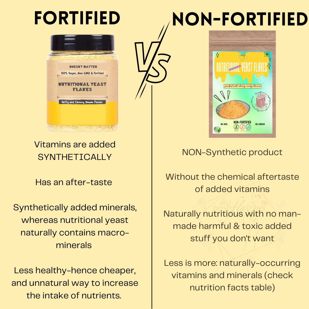 Alla's Posh Flavors Non Fortified Nutritional Yeast Flakes (Nooch)