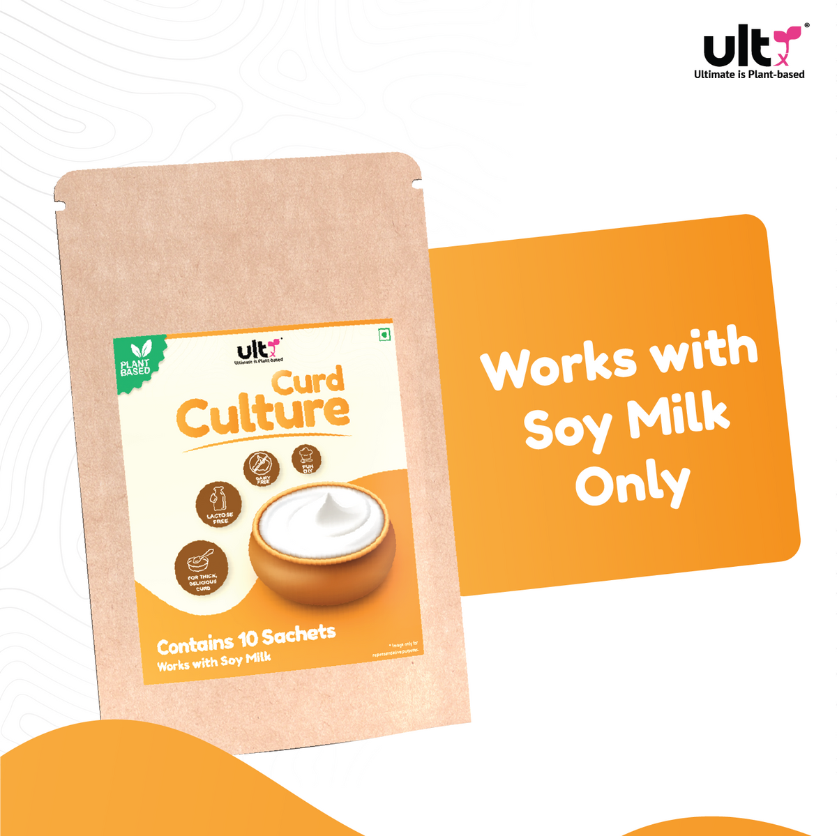 Ultx Soya Curd Culture, 10 Sachets