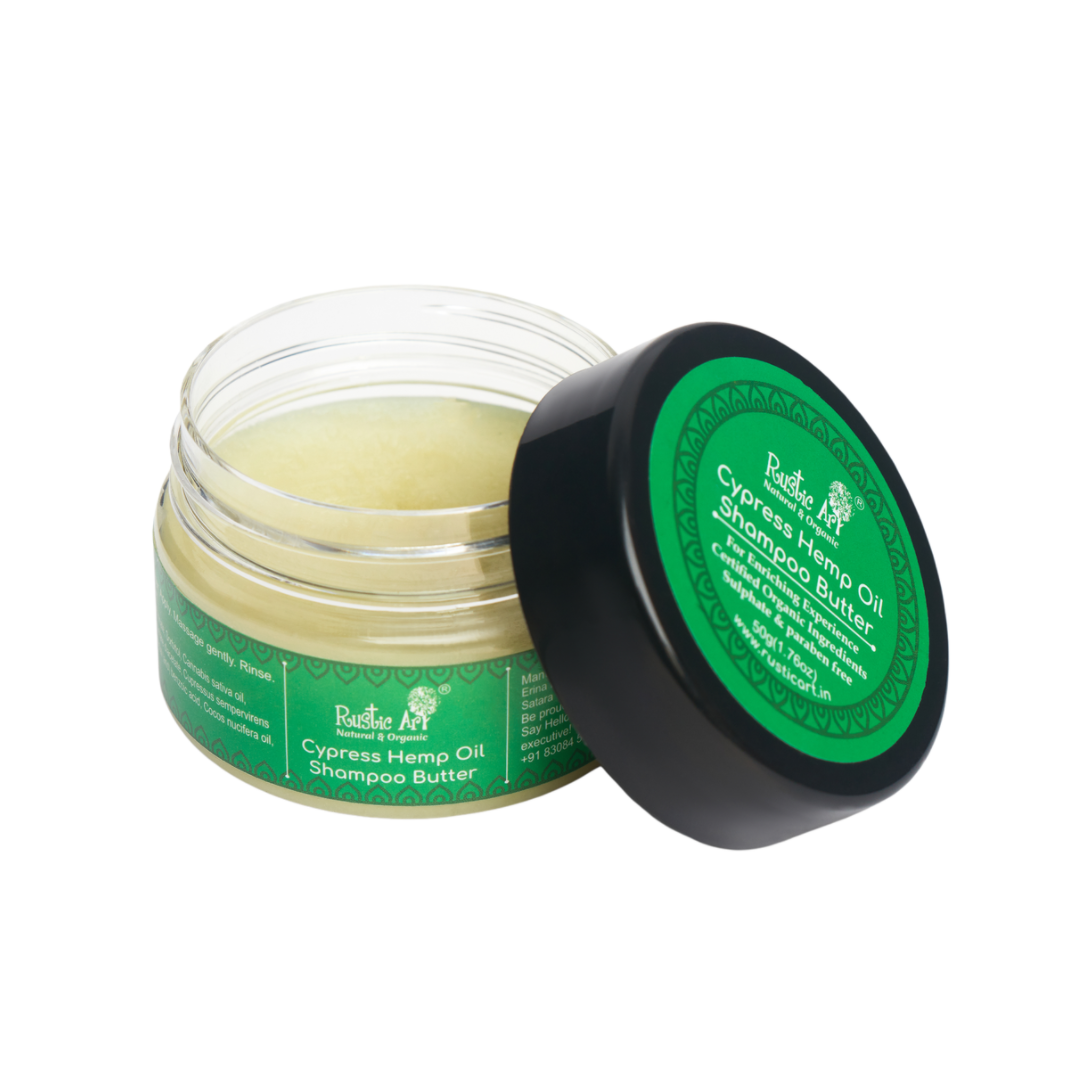 Cypress Hemp Oil Shampoo Butter Mini (50 gm) | Organic, Vegan