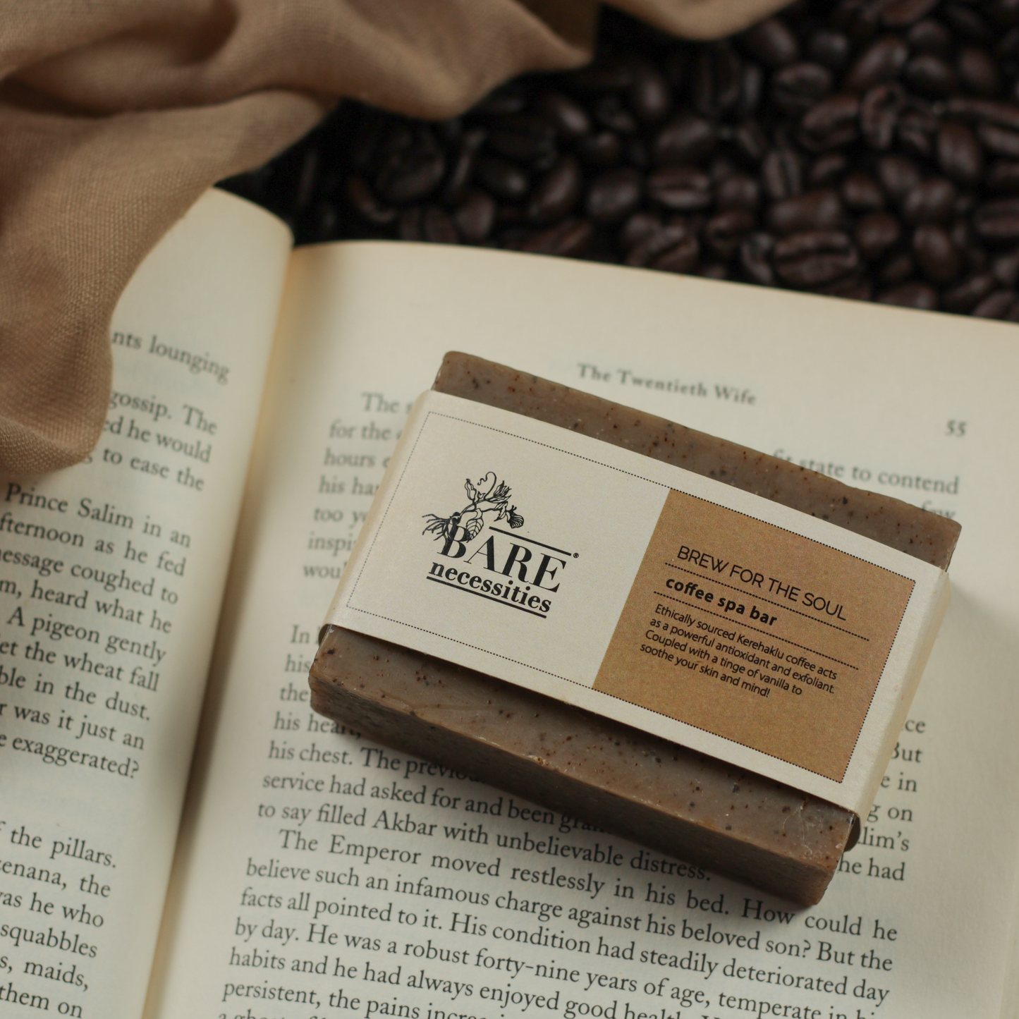 Bare Necessities (Pack of 4) Brew For The Soul - Coffee Spa Bar 100g