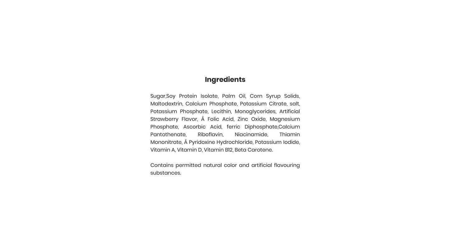 Soyvita - Sweetened added Strawberry fruit powder | Lactose Free | Enriched Soy Beverage Powder | Serves-15 (500 Gms)