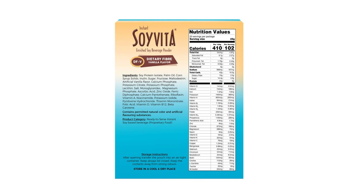 Soyvita Vanilla Plant Based Vegan Soya Milk Powder Online In India