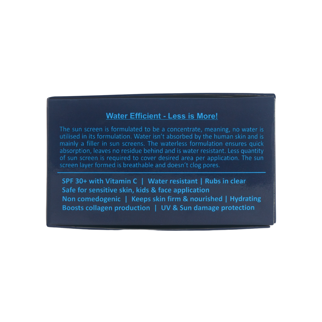 Mineral Sunscreen with Vitamin C SPF 30+ (30gm) | Organic, Vegan