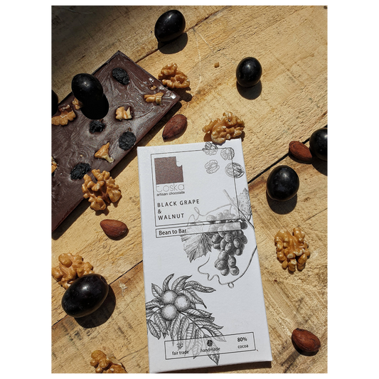 Toska - Black Grape & Walnut Dark Chocolate - 70gm