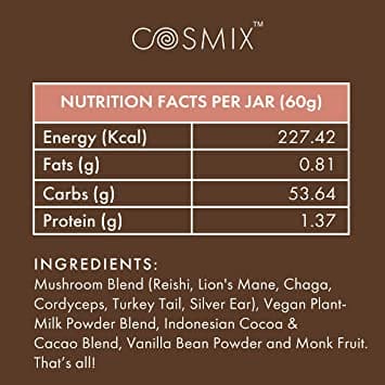 Cosmix - SHROOM IMMUNE COFFEE BOOSTER - Indonesian Cacao - 60gm