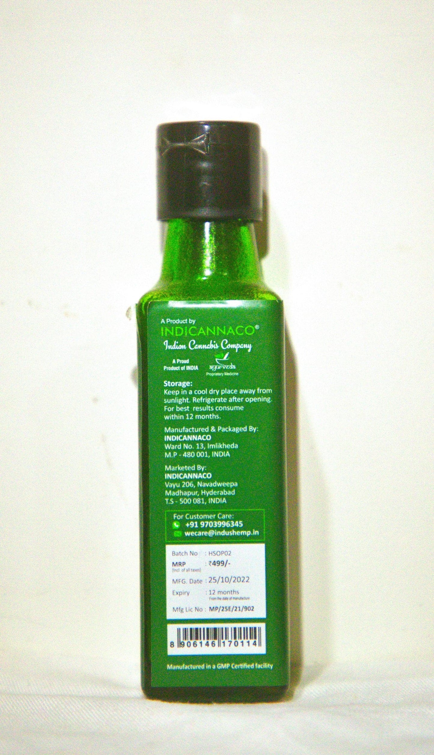 INDUS HEMP - HEMP SEED OIL FOR PETS | FOR DOGS & CATS |ORAL & TOPICAL USE 100ml