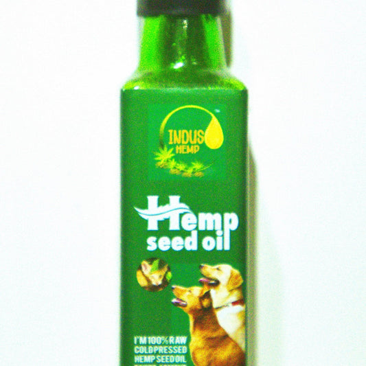INDUS HEMP - HEMP SEED OIL FOR PETS | FOR DOGS & CATS |ORAL & TOPICAL USE 100ml