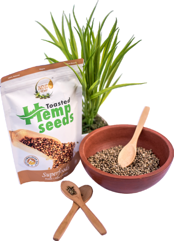 INDUS HEMP - HEMP TOASTED SEEDS | Rich in Omega Fatty Acids | Plant based and Gluten-free