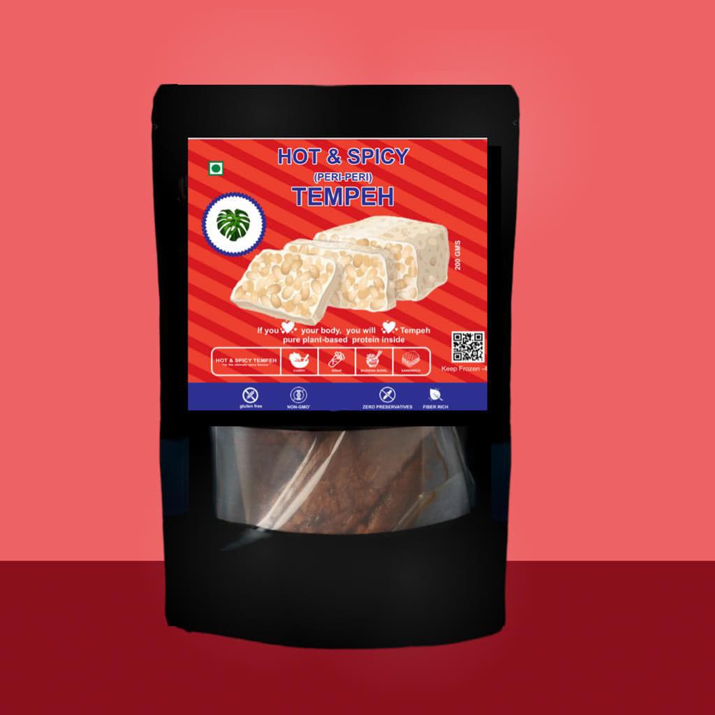 TempehChennai Hot and Spicy-Peri Peri Tempeh 200g