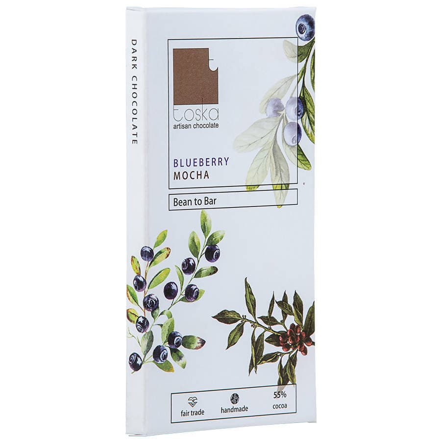 Toska Blueberry Mocha Dark Chocolate - plant based Dukan
