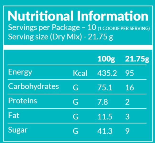 Plattered Choco Chunk Cookie Mix 215g