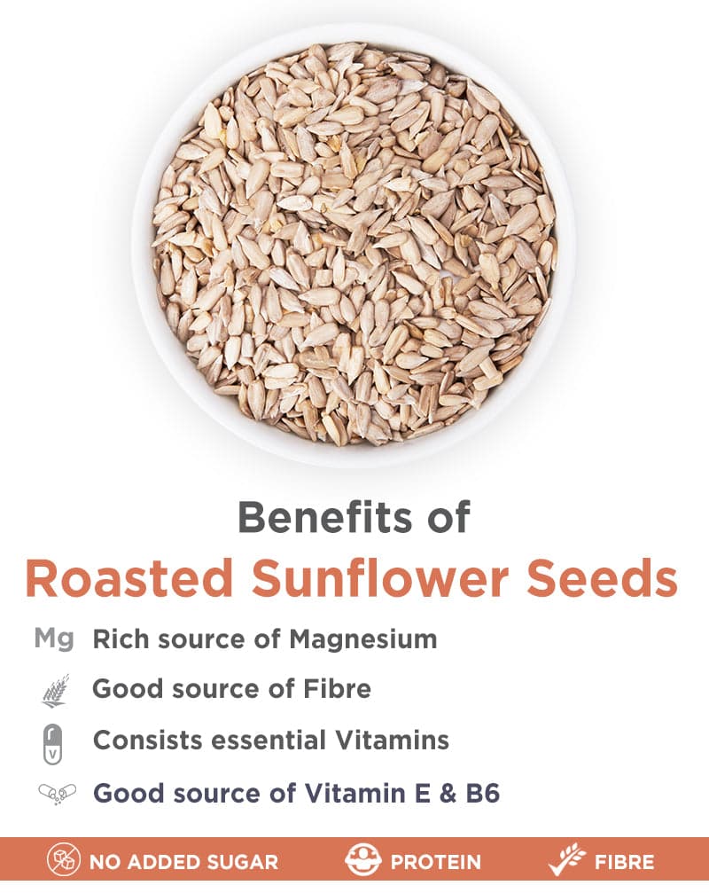 True Elements Roasted Sunflower Seeds - plant based Dukan