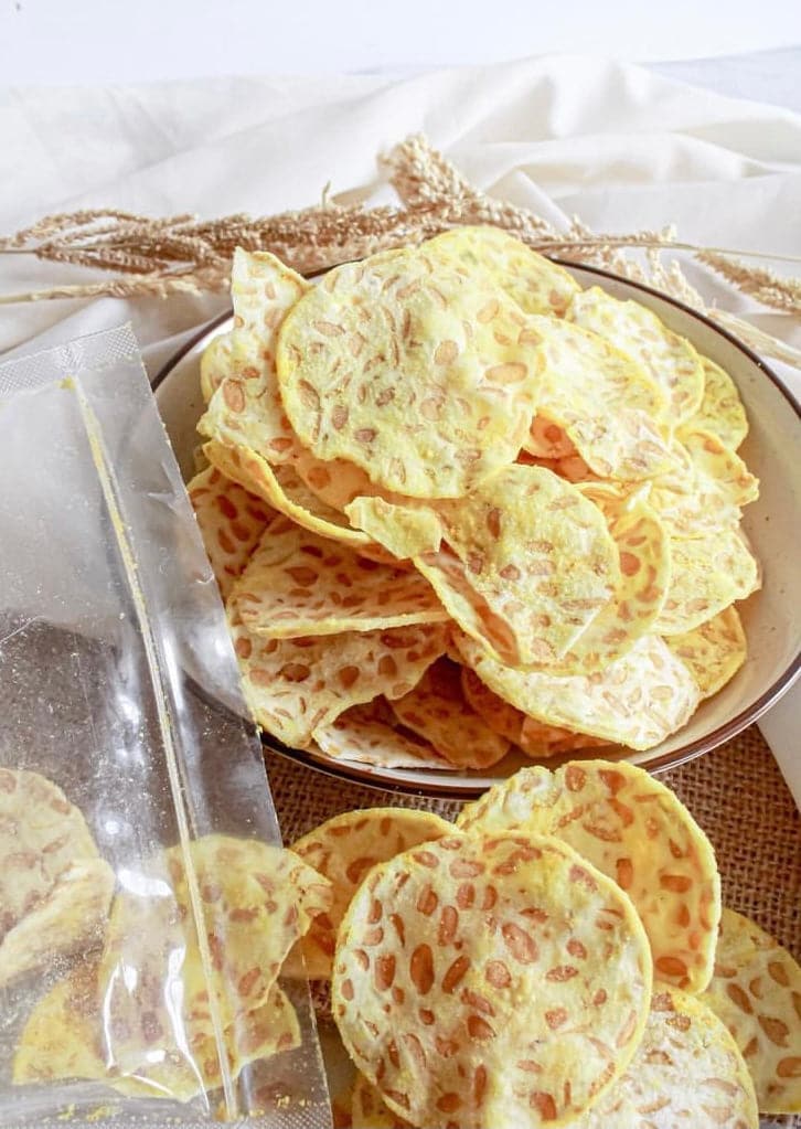 Tempeh Chips Soybean( ROASTED CORN FLAVOUR) 120g