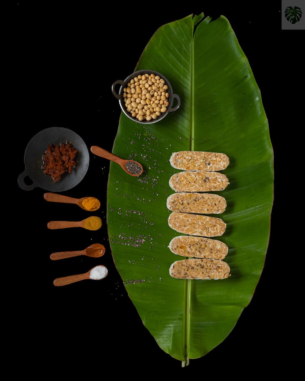 Tempeh Chennai Soybean Tempeh Black Sesame Seeds 200g Online India