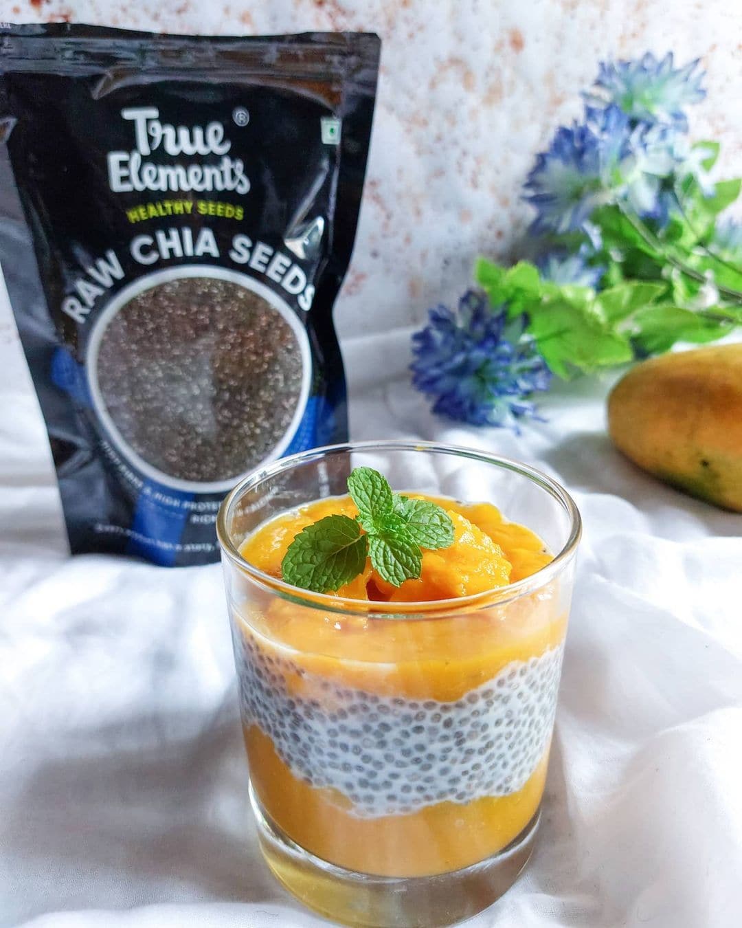 True Elements Raw Chia Seeds - plant based Dukan