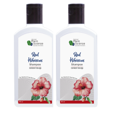 Atrimed Plant Science Red Hibiscus Shampoo | For Bouncy & Frizz Free Hair 100ml (Pack of 2)